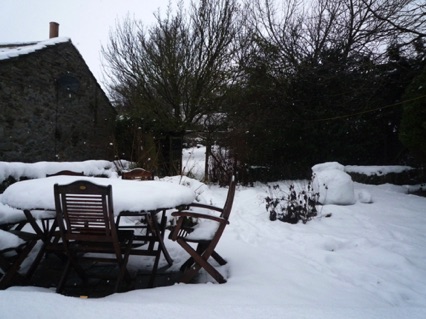 Garten im Winter