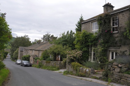 Hill Top Cottage in the foreground